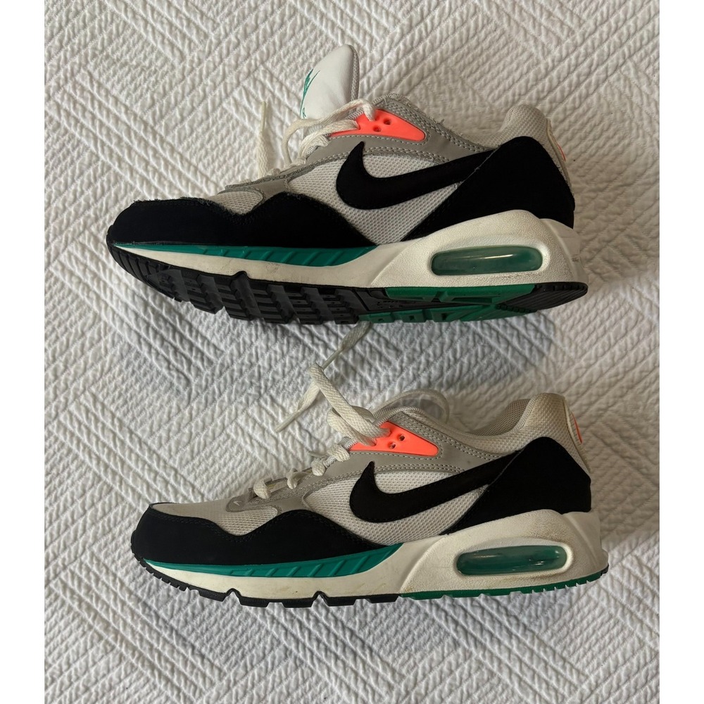 Nike Air Max Women's 8.5 Sneakers Correlate Mango White Black Green 511417-136
